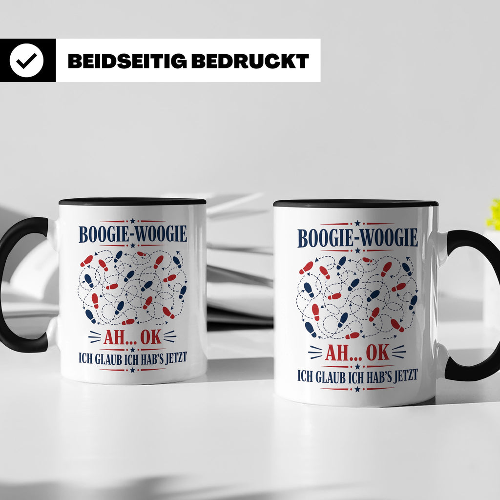 Boogie Woogie Tasse Ah ok ich glaub ich habs jetzt - Lustige – Schwarz [farbe:schwarz]
