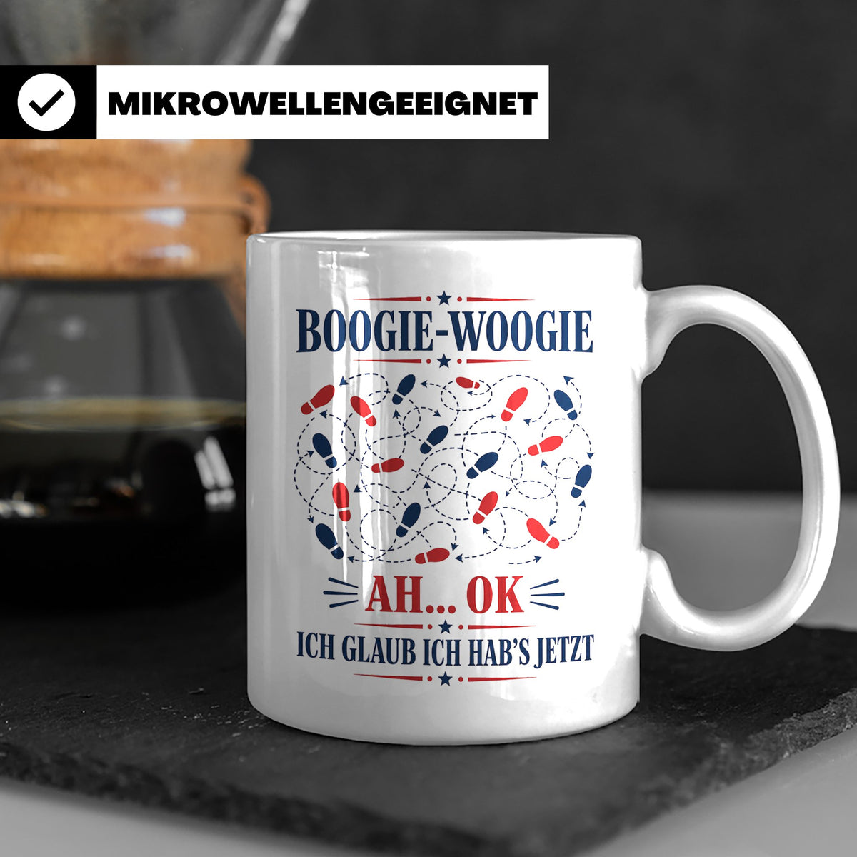Boogie Woogie Tasse Ah ok ich glaub ich habs jetzt - Lustige – Weiß [farbe:weiß]