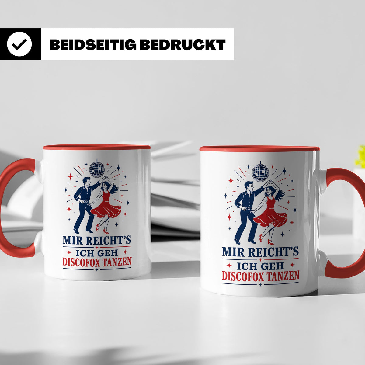 Discofox Tasse Mir reichts ich geh Discofox tanzen - Geschen – Rot [farbe:rot]