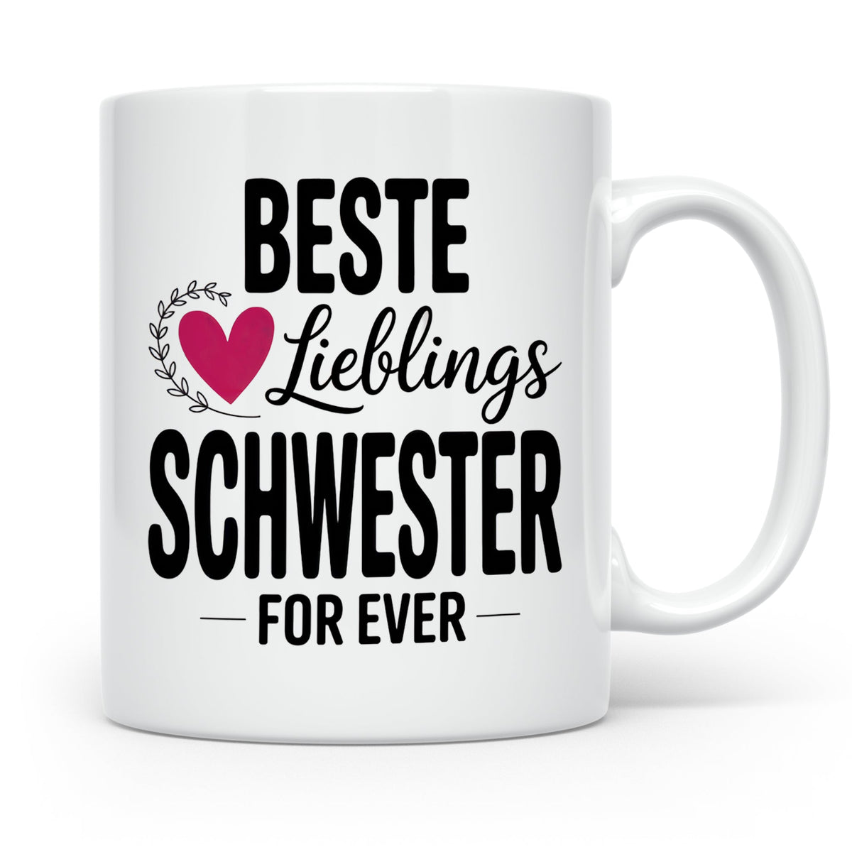 Beste Lieblings Schwester Tasse - Schwesterherz Geschenkidee – Weiß [farbe:weiß]