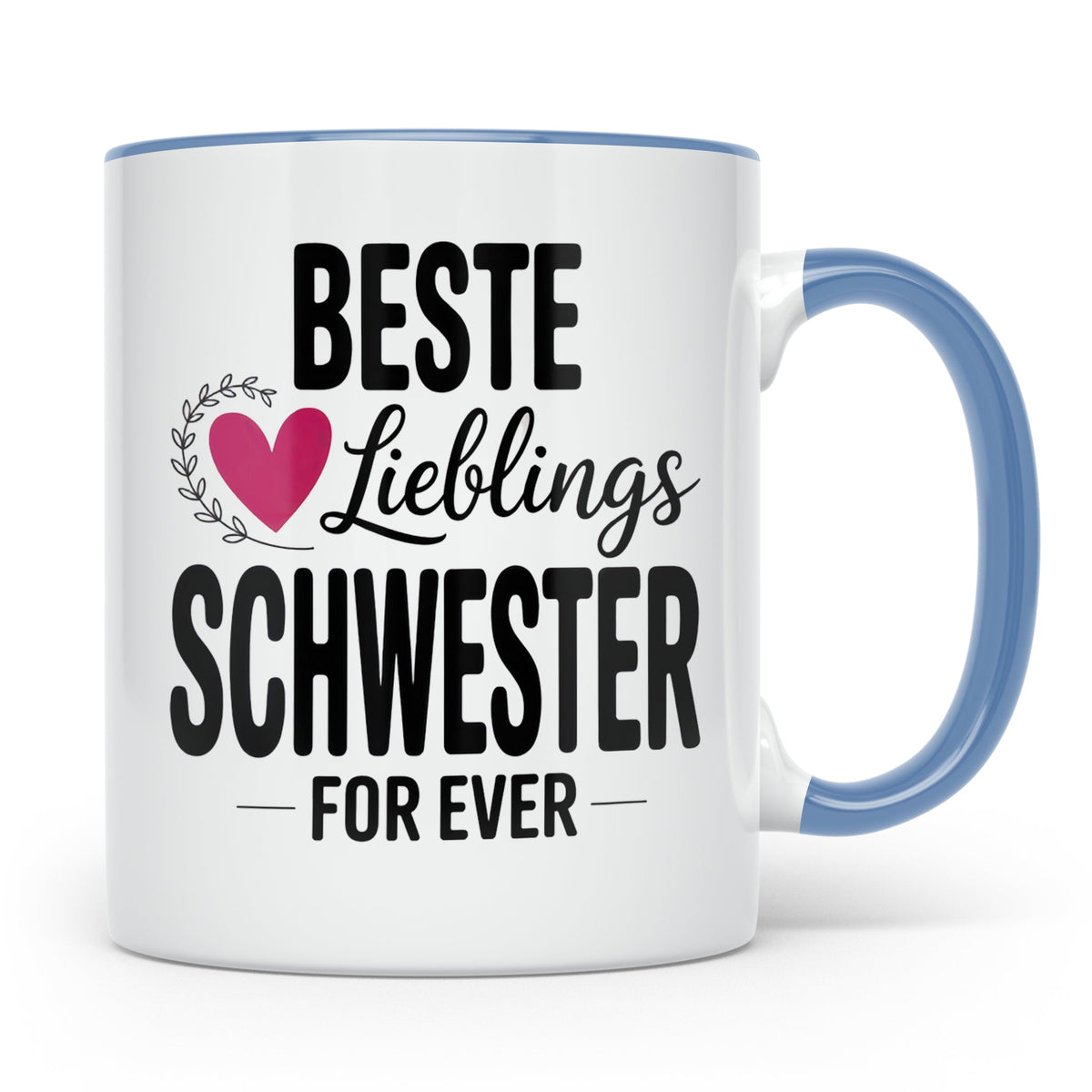 Beste Lieblings Schwester Tasse - Schwesterherz Geschenkidee – Blau [farbe:blau]
