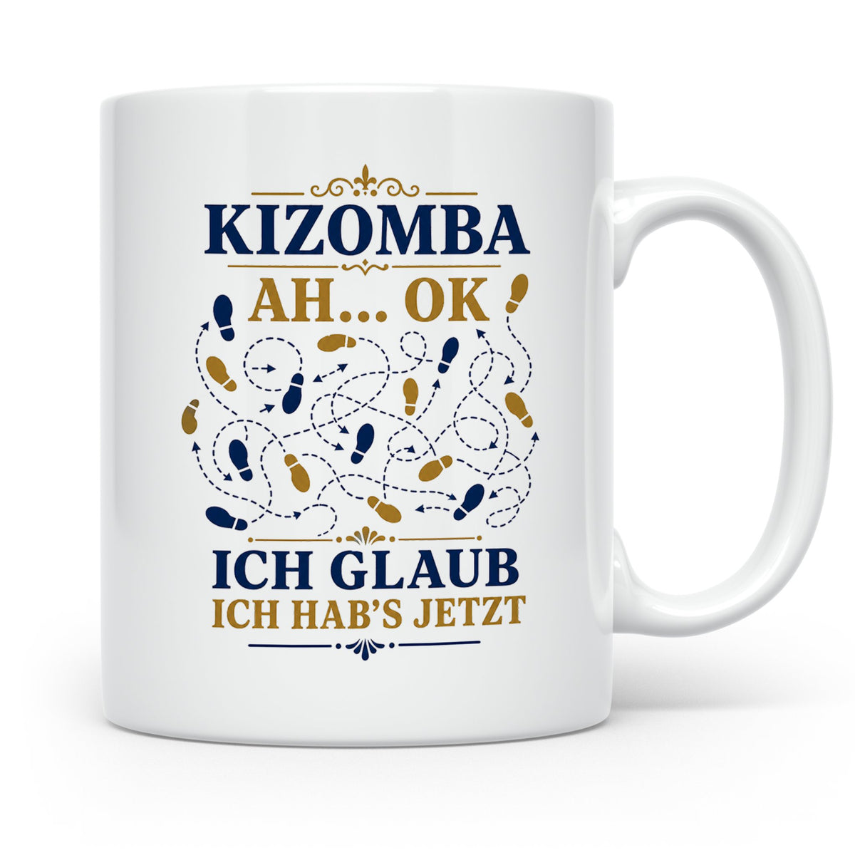 Kizomba Tasse Ah ok ich glaub ich habs jetzt - Lustiges Gesc – Weiß [farbe:weiß]