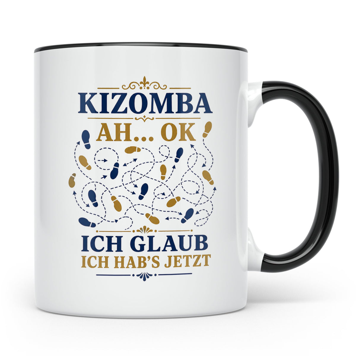 Kizomba Tasse Ah ok ich glaub ich habs jetzt - Lustiges Gesc – Schwarz [farbe:schwarz]