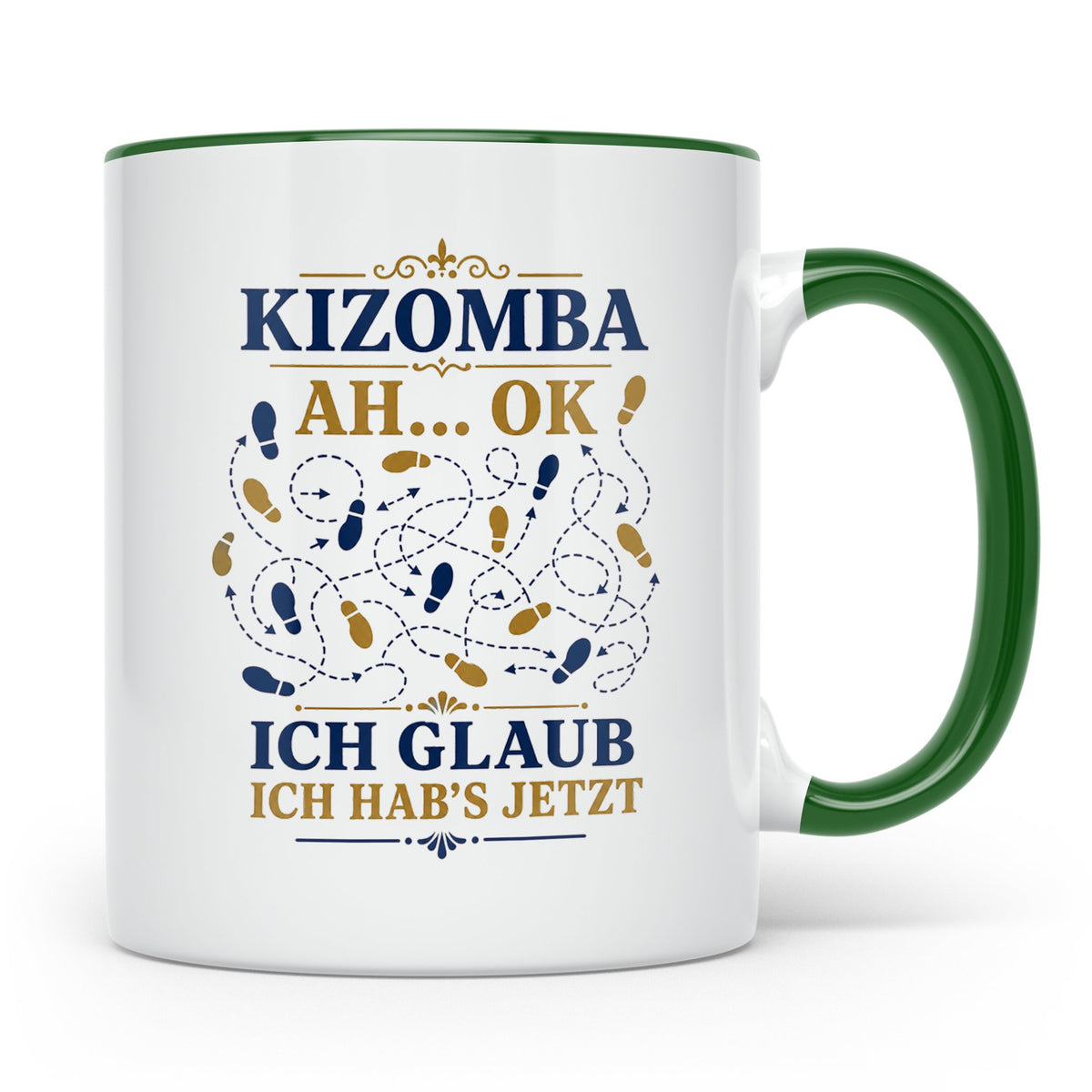Kizomba Tasse Ah ok ich glaub ich habs jetzt - Lustiges Gesc – Grün [farbe:grün]