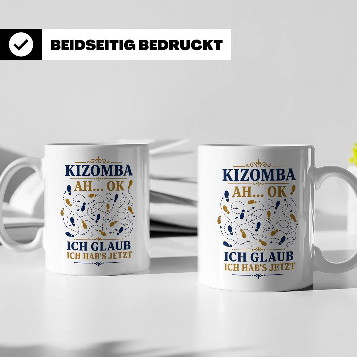 Kizomba Tasse Ah ok ich glaub ich habs jetzt - Lustiges Gesc – Weiß [farbe:weiß]