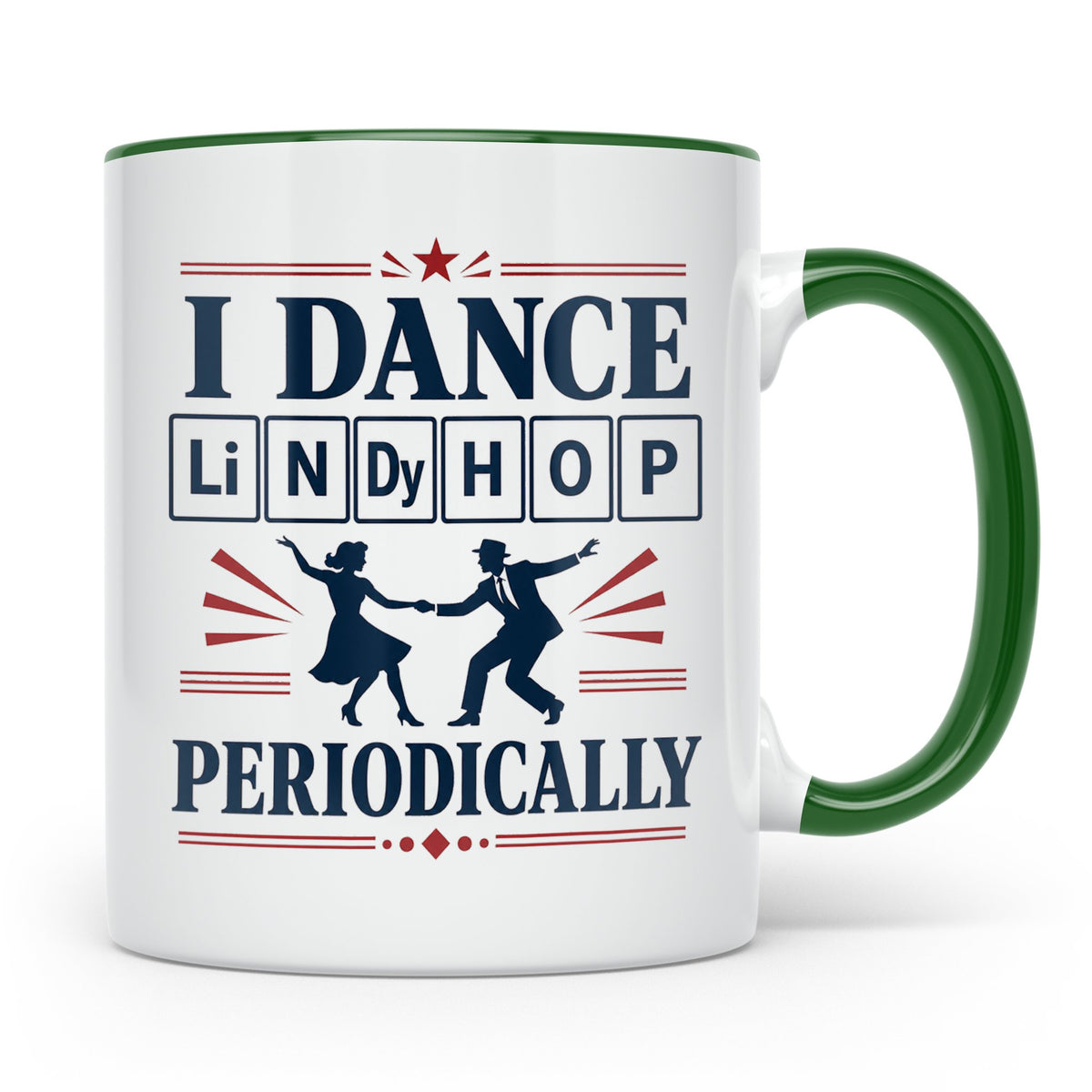 Lindy Hop Tasse I dance Lindy Hop periodically Periodensyste – Grün [farbe:grün]
