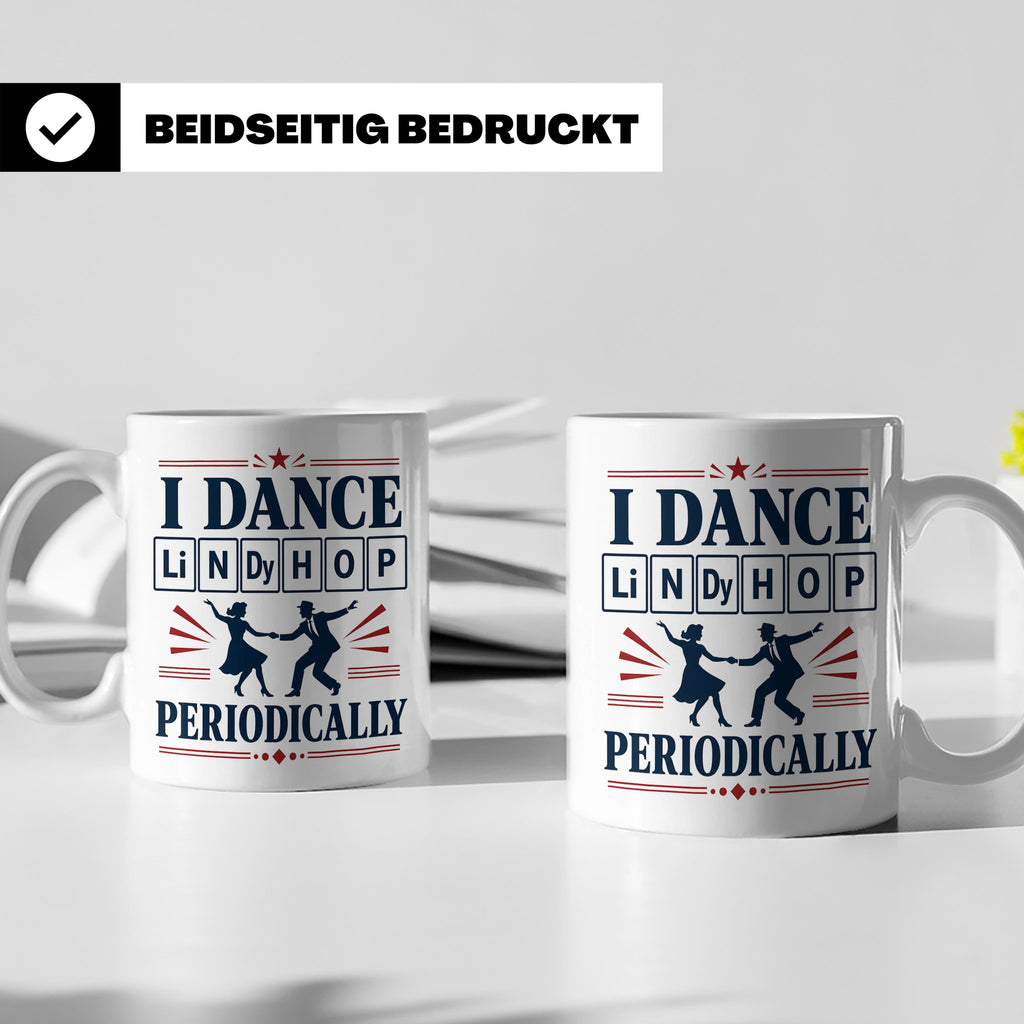 Lindy Hop Tasse I dance Lindy Hop periodically Periodensyste – Weiß [farbe:weiß]