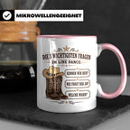 Line Dance Tasse Die 3 wichtigsten Fragen im Line Dance - Lu – Rosa [farbe:rosa]