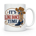 Line Dance Tasse Its Line Dance Time - Geschenk für Linedanc – Weiß [farbe:weiß]