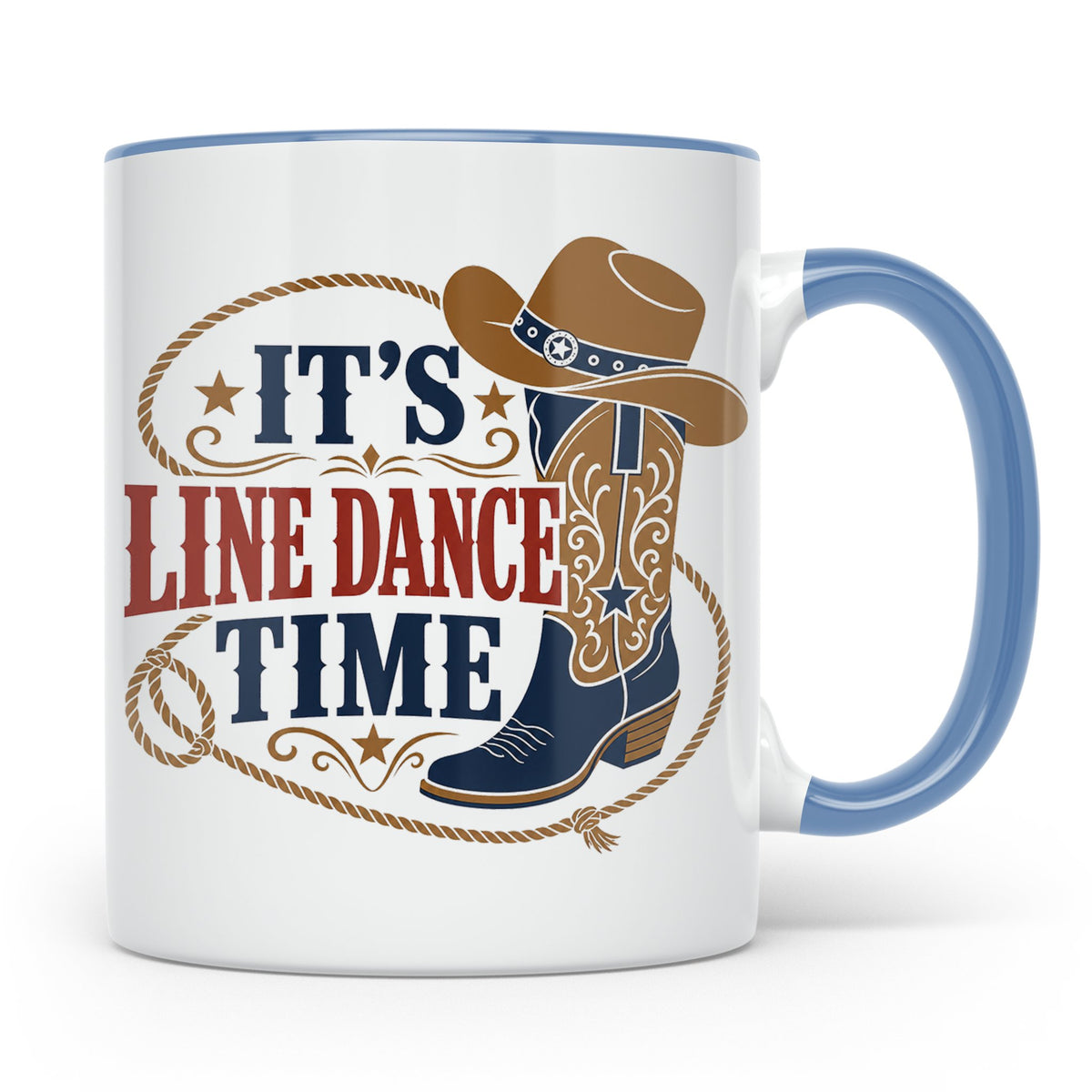 Line Dance Tasse Its Line Dance Time - Geschenk für Linedanc – Blau [farbe:blau]
