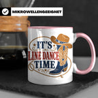 Line Dance Tasse Its Line Dance Time - Geschenk für Linedanc – Rosa [farbe:rosa]