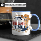 Line Dance Tasse Its Line Dance Time - Geschenk für Linedanc – Blau [farbe:blau]