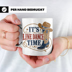 Line Dance Tasse Its Line Dance Time - Geschenk für Linedanc – Weiß [farbe:weiß]