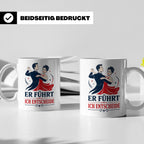 Tanzen Tasse Er führt ich entscheide - Lustiges Geschenk für – Weiß [farbe:weiß]