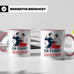 Tanzen Tasse Er führt ich entscheide - Lustiges Geschenk für – Rosa [farbe:rosa]