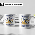 Turniertanz Tasse Studieren kann jeder Turniertanzen nur die – Weiß [farbe:weiß]