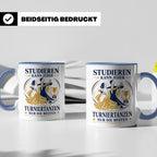 Turniertanz Tasse Studieren kann jeder Turniertanzen nur die – Blau [farbe:blau]