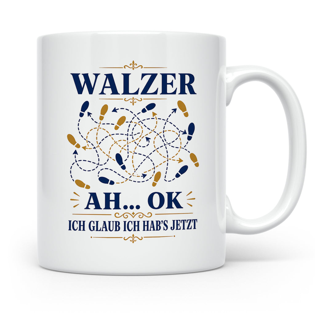 Walzer Tasse Ah ok ich glaub ich habs jetzt - Lustiges Gesch – Weiß [farbe:weiß]