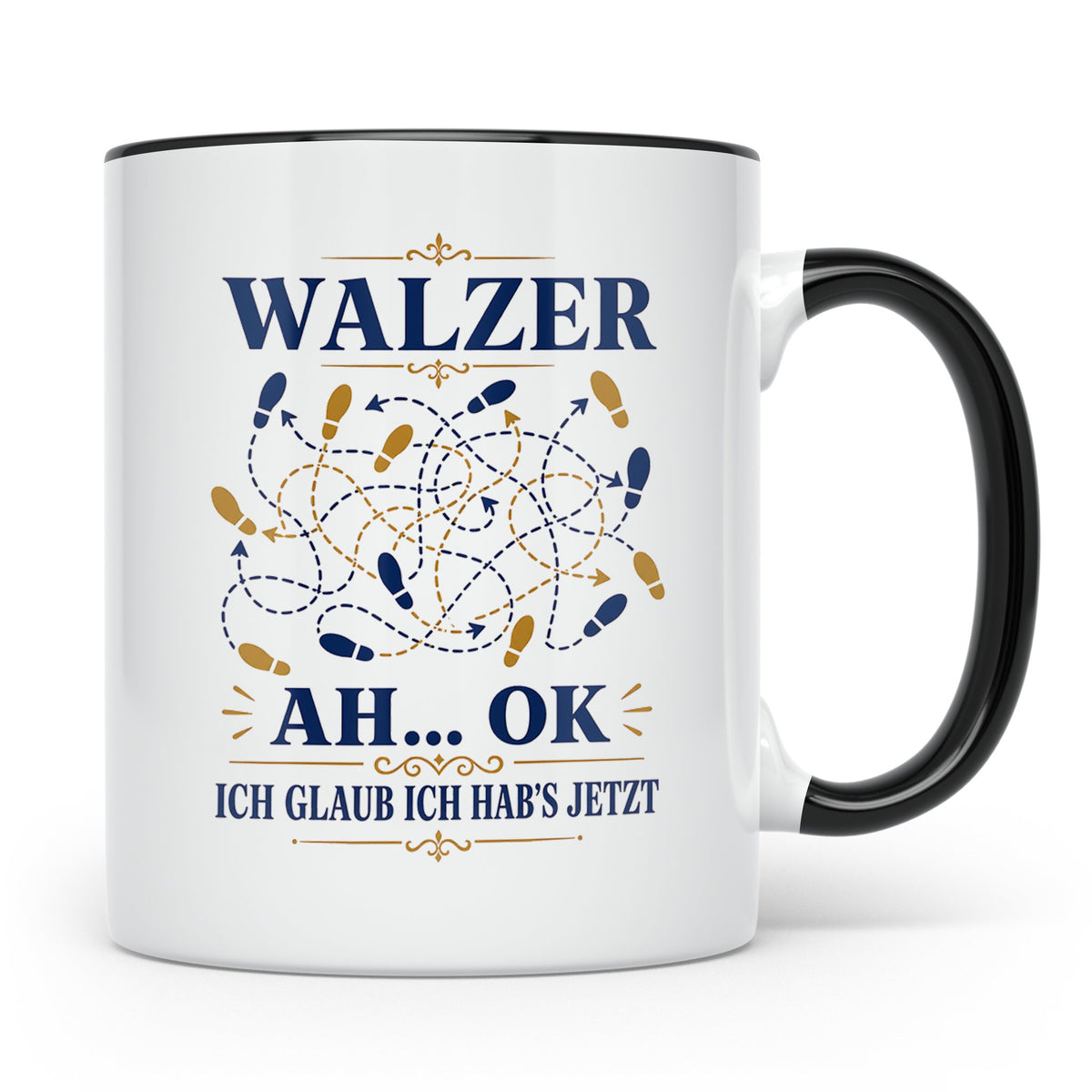 Walzer Tasse Ah ok ich glaub ich habs jetzt - Lustiges Gesch – Schwarz [farbe:schwarz]