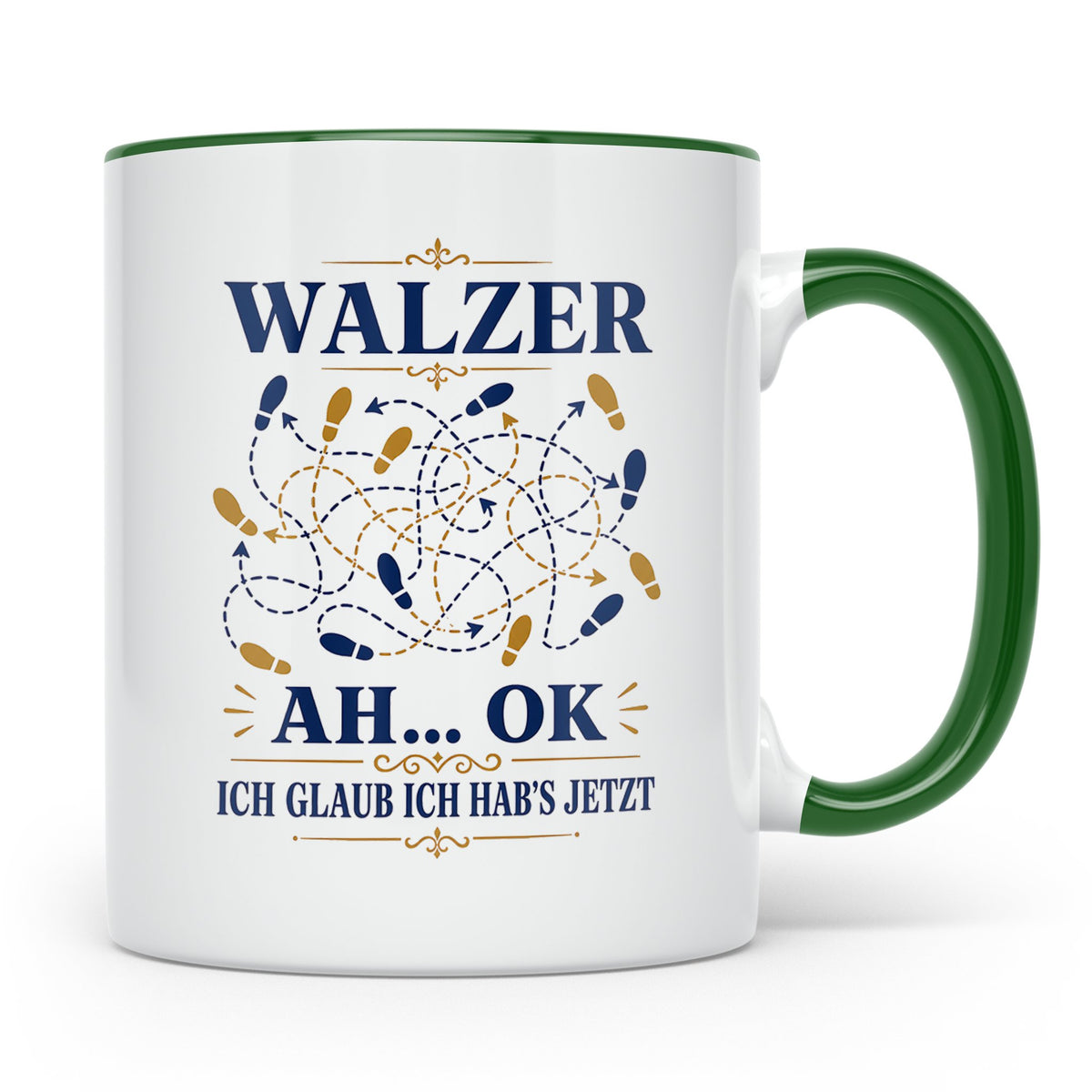 Walzer Tasse Ah ok ich glaub ich habs jetzt - Lustiges Gesch – Grün [farbe:grün]