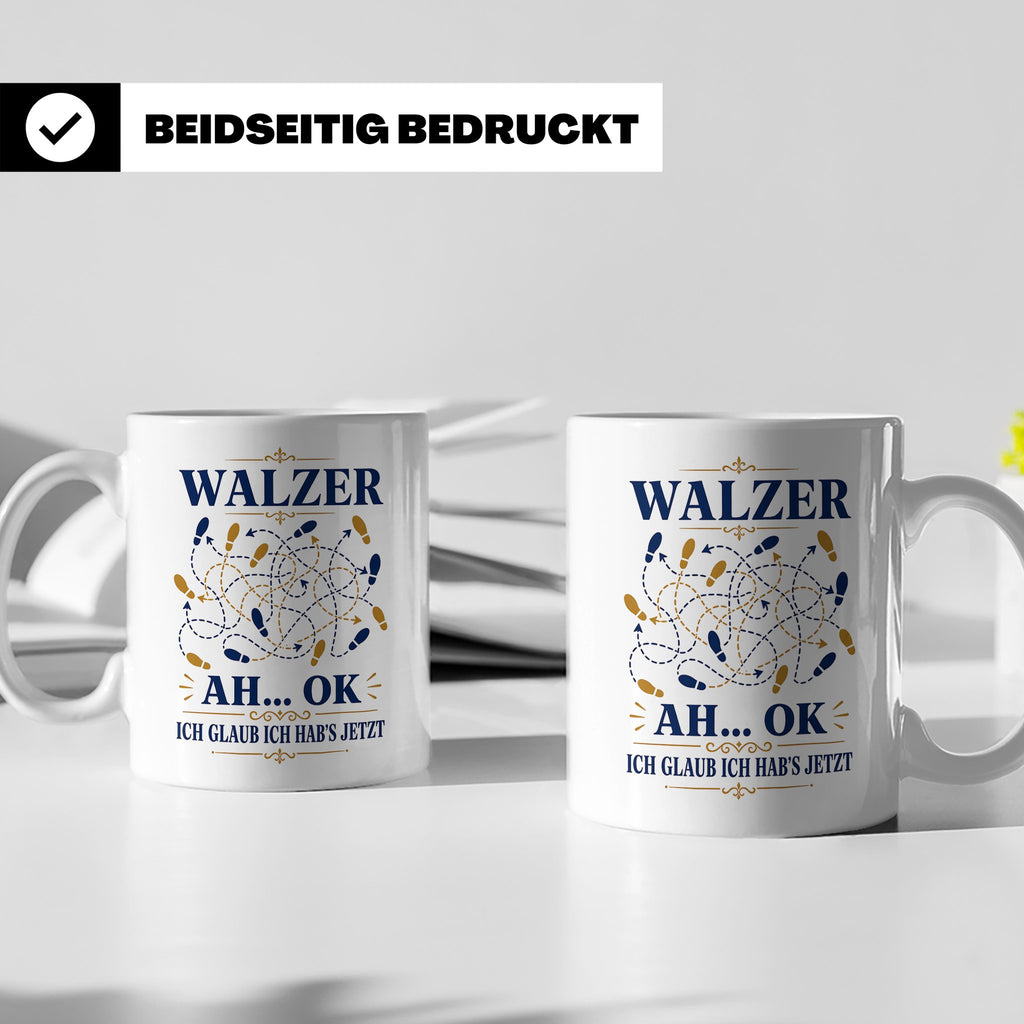 Walzer Tasse Ah ok ich glaub ich habs jetzt - Lustiges Gesch – Weiß [farbe:weiß]