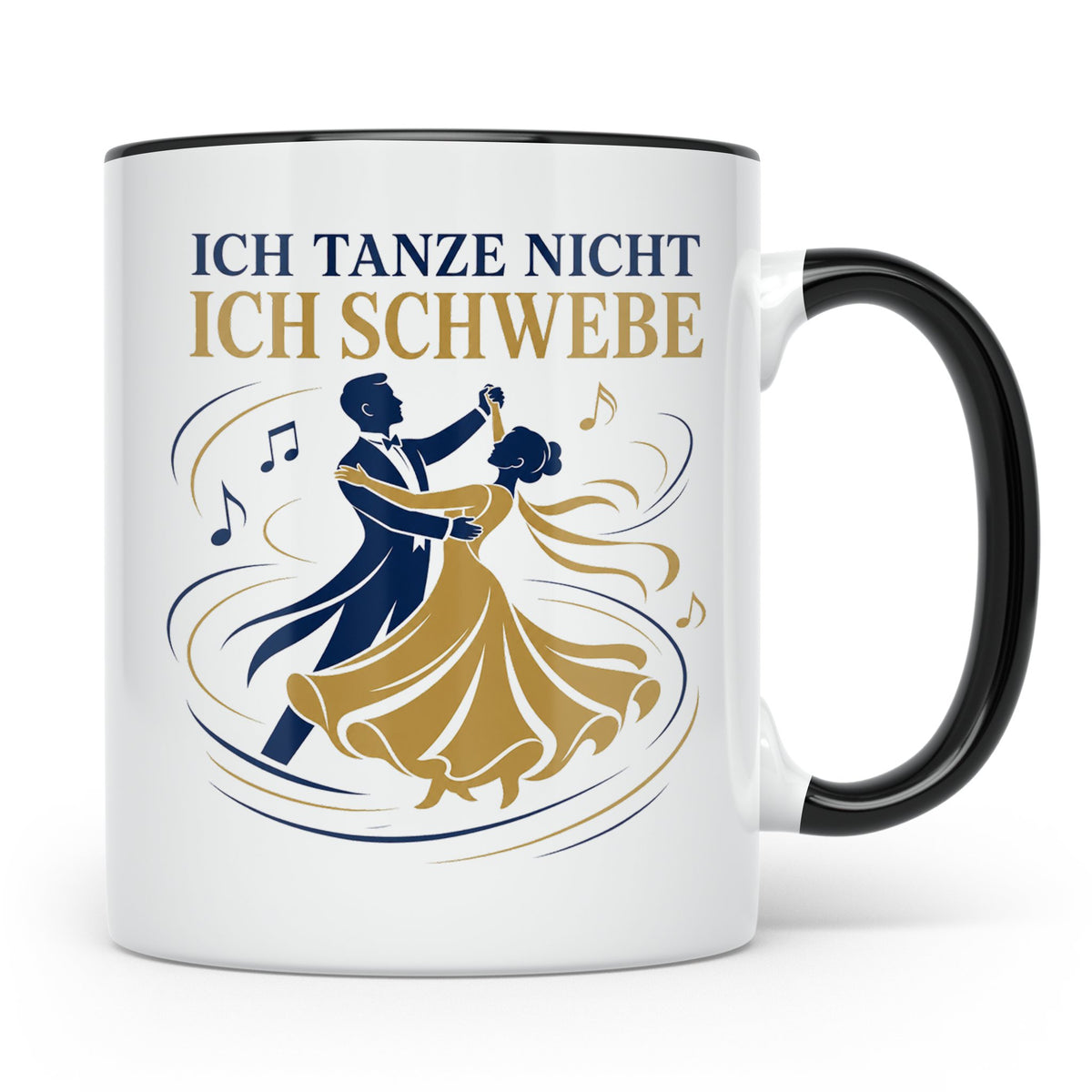 Walzer Tasse Ich tanze nicht ich schwebe - Geschenk für Tänz – Schwarz [farbe:schwarz]