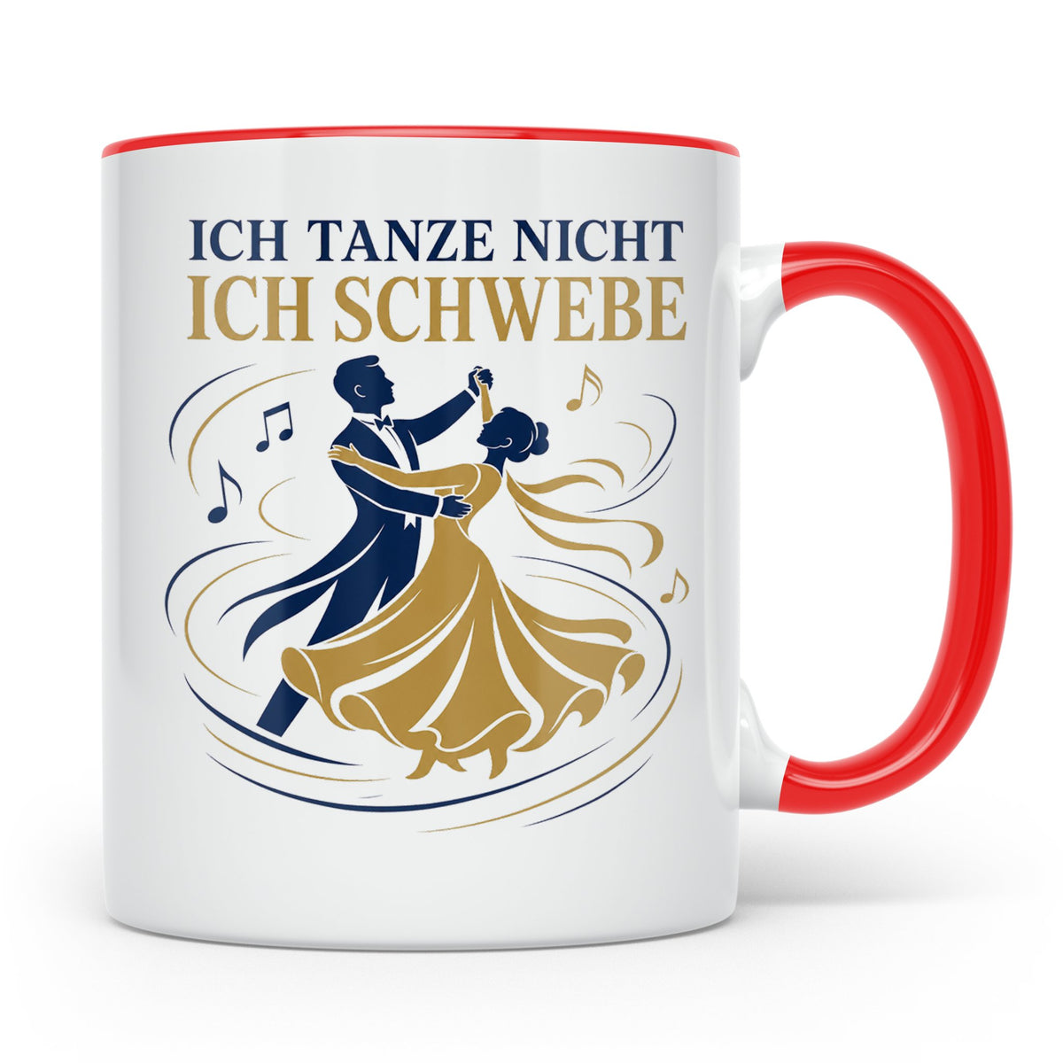 Walzer Tasse Ich tanze nicht ich schwebe - Geschenk für Tänz – Rot [farbe:rot]