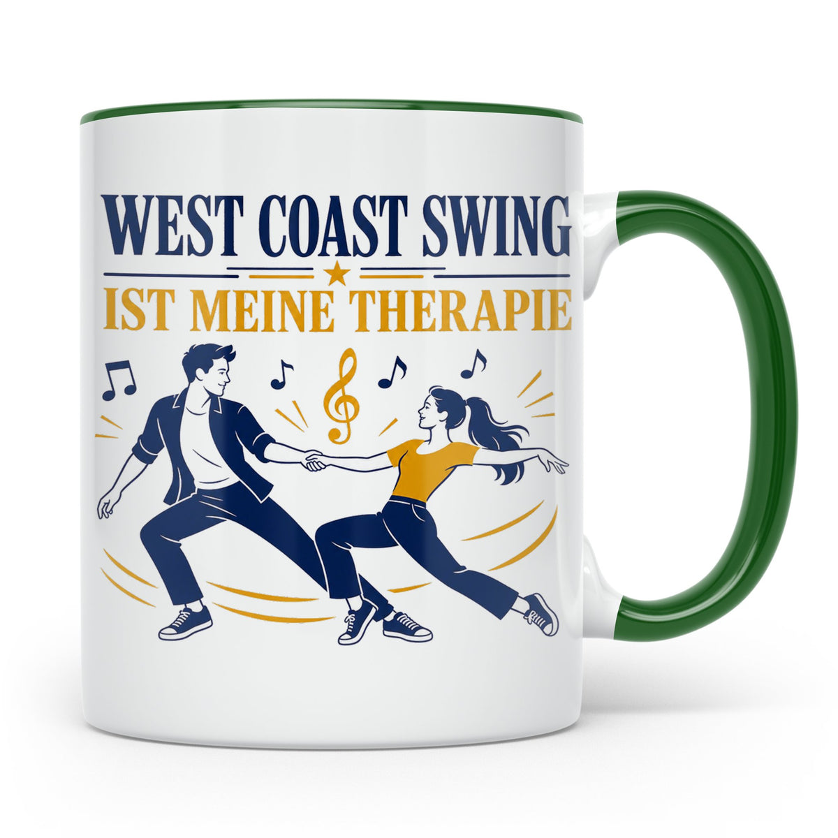 West Coast Swing Tasse West Coast Swing ist meine Therapie - – Grün [farbe:grün]