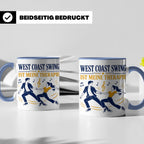 West Coast Swing Tasse West Coast Swing ist meine Therapie - – Blau [farbe:blau]