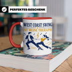West Coast Swing Tasse West Coast Swing ist meine Therapie - – Rot [farbe:rot]