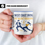 West Coast Swing Tasse West Coast Swing ist meine Therapie - – Blau [farbe:blau]