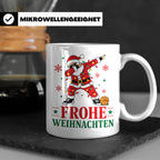 Basketball Weihnachten Tasse Frohe Weihnachten tanzender Wei – Weiß [farbe:weiß]