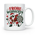 Darts Weihnachten Tasse Frohe Weihnachten tanzender Weihnach – Weiß [farbe:weiß]