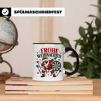 Darts Weihnachten Tasse Frohe Weihnachten tanzender Weihnach – Schwarz [farbe:schwarz]