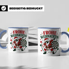 Darts Weihnachten Tasse Frohe Weihnachten tanzender Weihnach – Blau [farbe:blau]