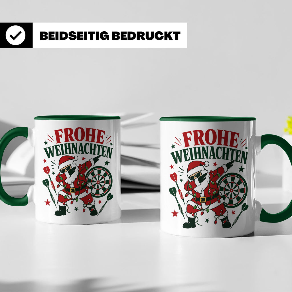 Darts Weihnachten Tasse Frohe Weihnachten tanzender Weihnach – Grün [farbe:grün]