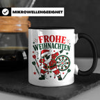 Darts Weihnachten Tasse Frohe Weihnachten tanzender Weihnach – Schwarz [farbe:schwarz]