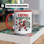 Darts Weihnachten Tasse Frohe Weihnachten tanzender Weihnach – Rot [farbe:rot]