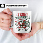 Darts Weihnachten Tasse Frohe Weihnachten tanzender Weihnach – Weiß [farbe:weiß]
