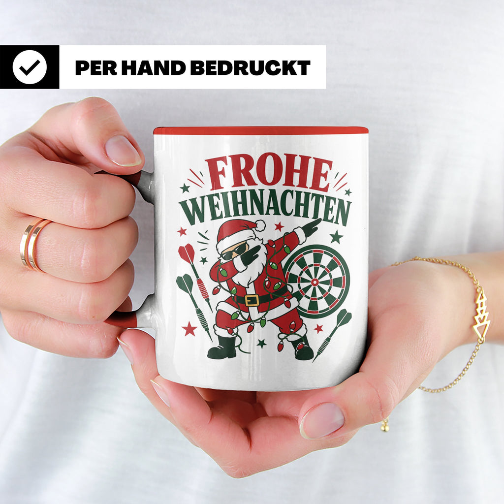 Darts Weihnachten Tasse Frohe Weihnachten tanzender Weihnach – Rot [farbe:rot]