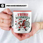 Darts Weihnachten Tasse Frohe Weihnachten tanzender Weihnach – Rot [farbe:rot]