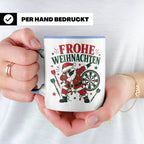 Darts Weihnachten Tasse Frohe Weihnachten tanzender Weihnach – Blau [farbe:blau]