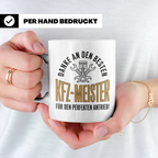 KFZ-Meister Tasse - Danke für perfekten Antrieb! Geschenk fü – Weiß [farbe:weiß]