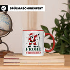 Golf Weihnachten Tasse Frohe Weihnachten tanzender Weihnacht – Rot [farbe:rot]