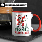 Golf Weihnachten Tasse Frohe Weihnachten tanzender Weihnacht – Rot [farbe:rot]
