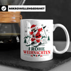 Ski Weihnachten Tasse Frohe Weihnachten tanzender Weihnachts – Weiß [farbe:weiß]
