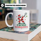 Tennis Weihnachten Tasse Frohe Weihnachten tanzender Weihnac – Weiß [farbe:weiß]