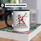 Tennis Weihnachten Tasse Frohe Weihnachten tanzender Weihnac – Schwarz [farbe:schwarz]