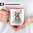 Tennis Weihnachten Tasse Frohe Weihnachten tanzender Weihnac – Rot [farbe:rot]