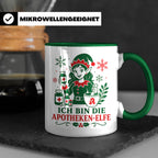 Apotheke Weihnachten Tasse Ich bin die Apotheken-Elfe - Lust – Grün [farbe:grün]